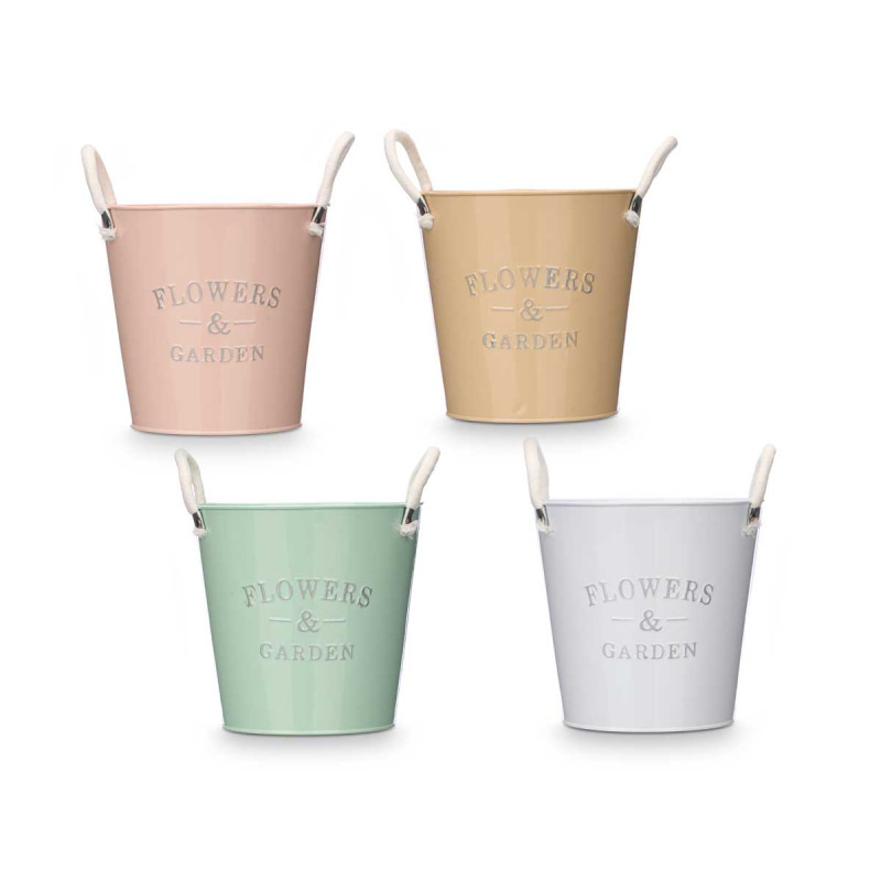 VASO MANICI BIANCHI ASS 4 COLORI DIAM 20