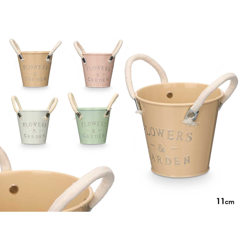 VASO MANICI BIANCHI ASS 4 COLORI DIAM 11