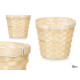 CACHE-POT ROND EN BAMBOU TRESSÉ 15CM