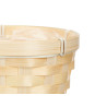 CACHE-POT ROND EN BAMBOU TRESSÉ 15CM