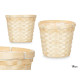 CACHE-POT ROND EN BAMBOU TRESSÉ 19CM