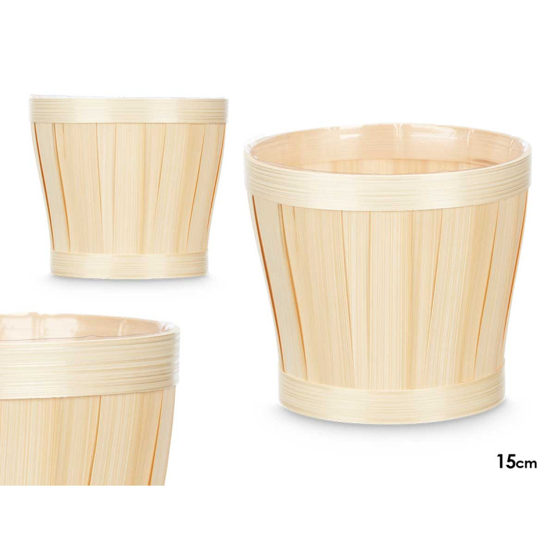 COPRIVASO ROTONDO BAMBU 15CM