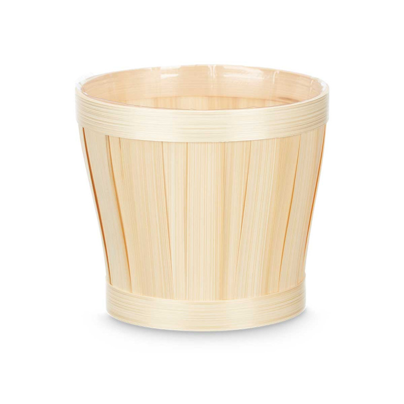 ROUNDED BAMBOO POT COVER 15CM 