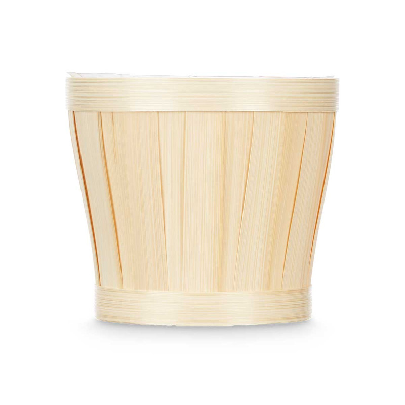 VASO DECORATIVO REDONDO BAMBU 15CM