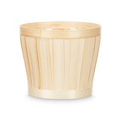 VASO DECORATIVO REDONDO BAMBU 19CM