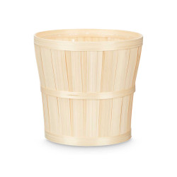 CACHE-POT ROND EN BAMBOU 25CM
