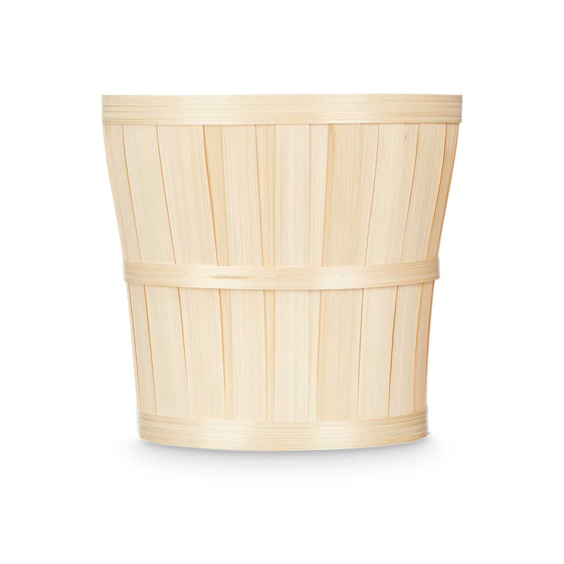 ROUNDED BAMBOO POT COVER 25CM 