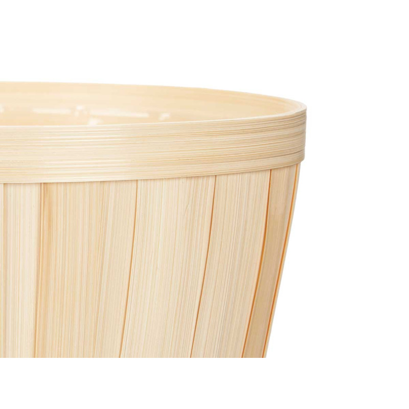 ROUNDED BAMBOO POT COVER 25CM 