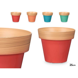 POT 25CM ASSORT 4 BICOLORE