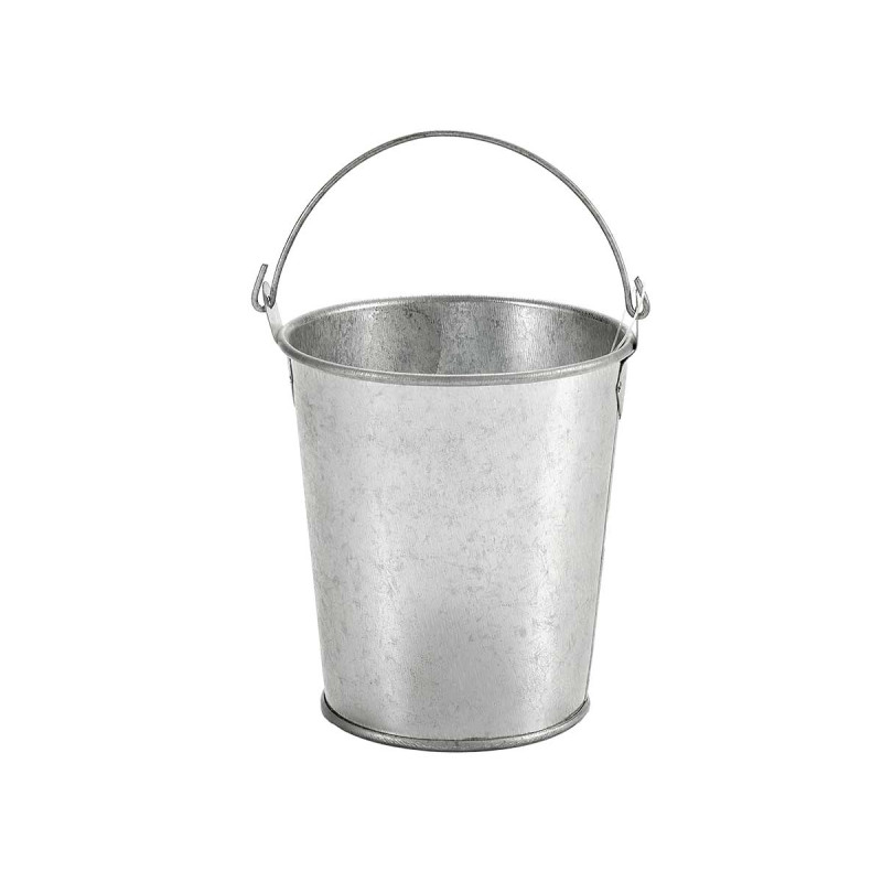SMALL BUCKET WITH HANDLE ZINC
