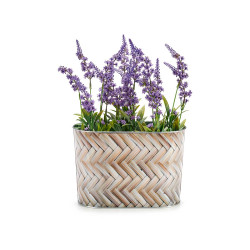 SUPORTE VASO METAL OVAL ALTO GRAN VIME