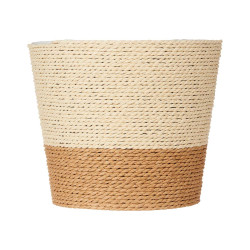 18X16CM NATURAL BROWN ROPE FLOWER POT 