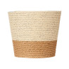 18X16CM NATURAL BROWN ROPE FLOWER POT 