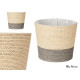 POT DE FLEURS CORDE 18X16CM GRIS NATUREL 