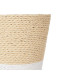 POT DE FLEURS CORDE 15X14CM BLANC NATUREL 