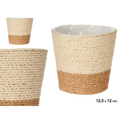 CESTA ALGHE 12,5CM MARRONE NATURALE