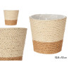 POT DE FLEURS CORDE 12,5X12CM MARRON NATUREL 