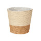 POT DE FLEURS CORDE 12,5X12CM MARRON NATUREL 