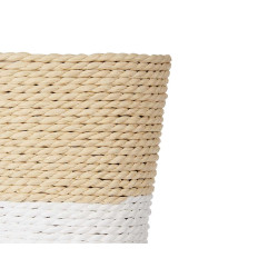 10X10CM NATURAL WHITE ROPE FLOWER POT 