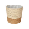 POT DE FLEURS CORDE 10X10CM MARRON NATUREL 