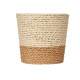 POT DE FLEURS CORDE 10X10CM MARRON NATUREL 