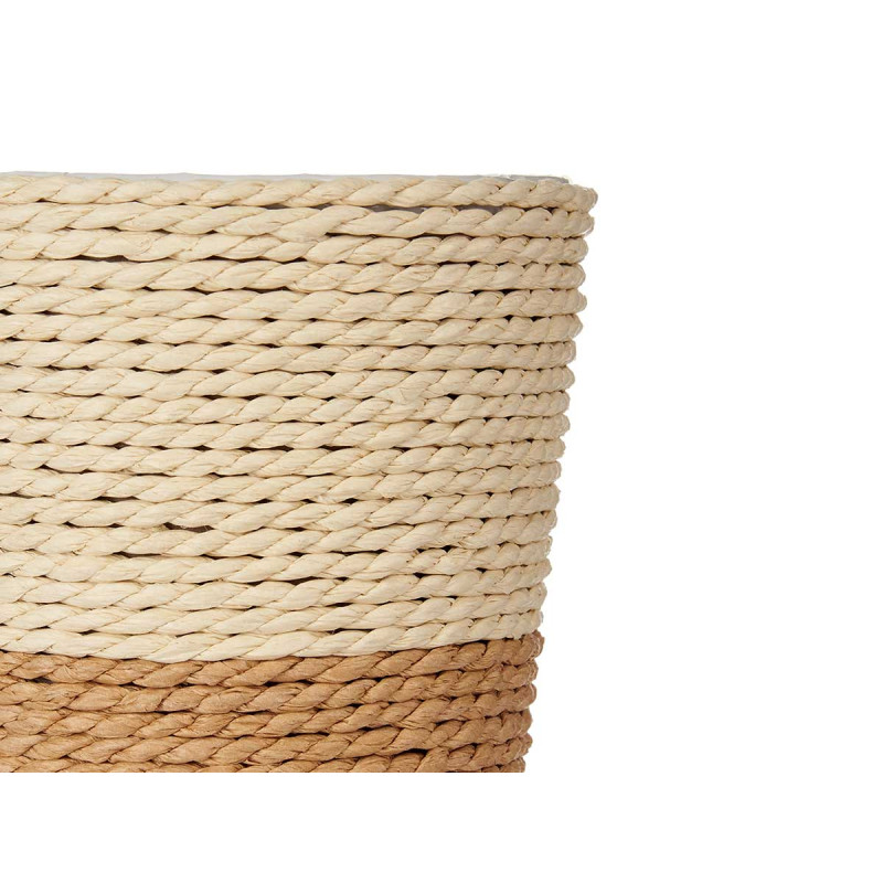 POT DE FLEURS CORDE 10X10CM MARRON NATUREL 