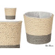 POT DE FLEURS CORDE 10X10CM GRIS NATUREL 