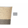 POT DE FLEURS CORDE 10X10CM GRIS NATUREL 