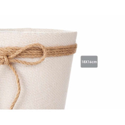 CESTA ALGHE CON LACCIO 18CM BIANCO