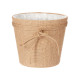 MACETERO TELA CON LAZO 18X16CM MARRON