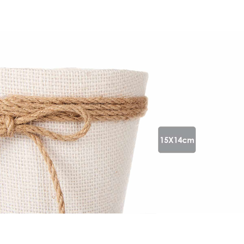 CESTA ALGHE CON LACCIO 15CM BIANCO