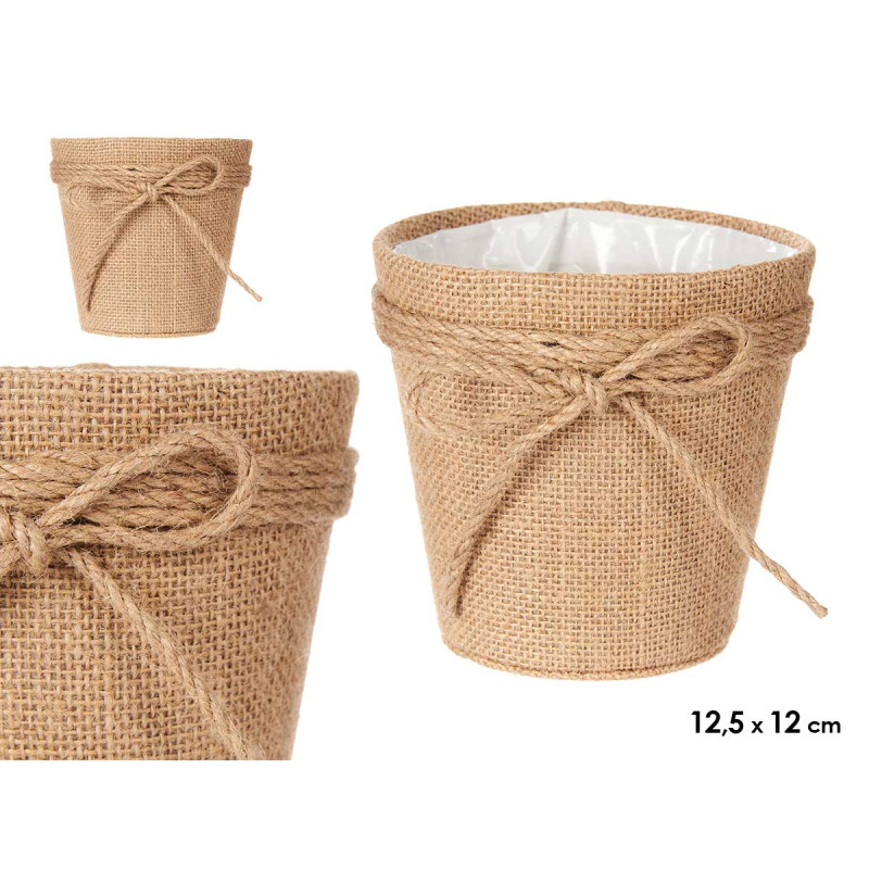 CESTA ALGHE CON LACCIO 12,5CM MARRONE