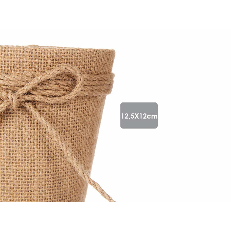 CESTA ALGHE CON LACCIO 12,5CM MARRONE