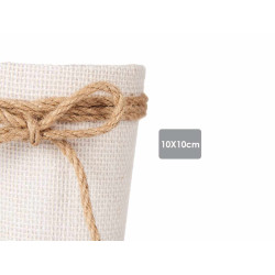 CESTA ALGHE CON LACCIO 10CM BIANCO