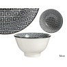 GEOMETRIC BLACK BOWL 16CM