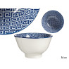 BLUE GEOMETRIC BOWL 16CM