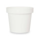 PLASTIC POT WHITE 14CM DIAM