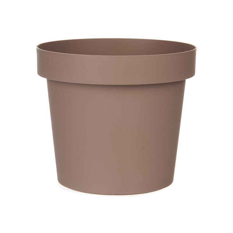 MACETA PLASTICO MARRON 14CM DIAM