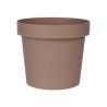 PLASTIC POT BROWN 14CM DIAM