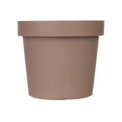 VASO PLASTICO CASTANHO 14 CM DIAM