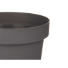 VASO PLASTICO CINZENTO 14 CM DIAM