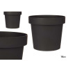 PLASTIC POT ANTHRACITE 14CM DIAM