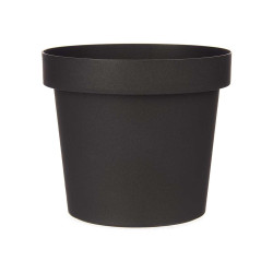 PLASTIC POT ANTHRACITE 14CM DIAM