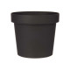 VASO PLASTICA ANTRACITE 14CM DIAM