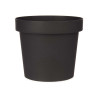 VASO PLASTICO ANTRACITE 14 CM DIAM