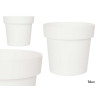 POT EN PLASTIQUE BLANC 16CM DIAM