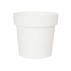 VASO PLASTICO BRANCO 16 CM DIAM