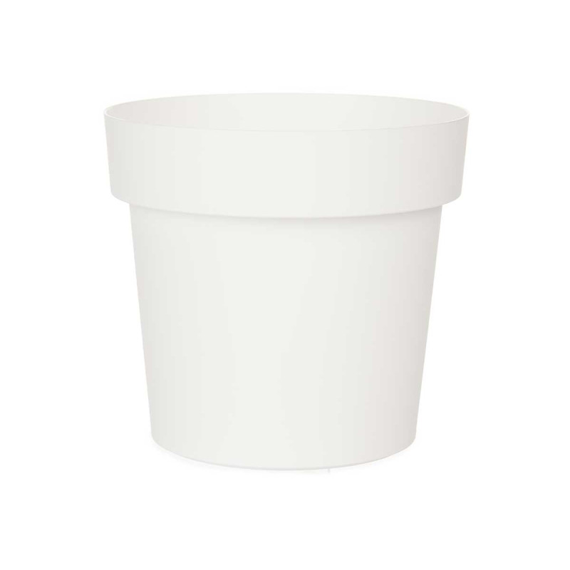 VASO PLASTICO BRANCO 16 CM DIAM