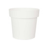 POT EN PLASTIQUE BLANC 16CM DIAM