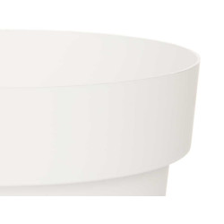 POT EN PLASTIQUE BLANC 16CM DIAM